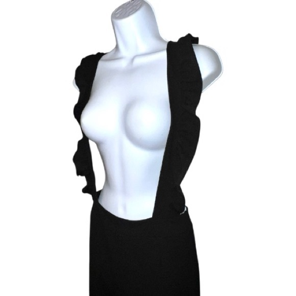 Black Women's Jumpsuit shown with top underneath ( sold separately) - Picture 5 of 11